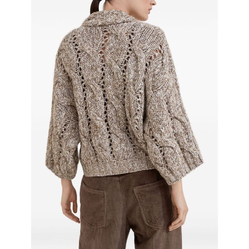 Brunello Cucinelli Women Wool And Cashmere Cardigan - Picture 2 of 6